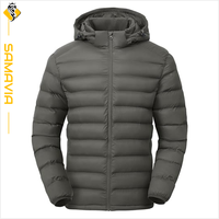 Veste d'hiver pour homme Samavia, imperméable, respirante, avec fermeture éclair, doublure en coton, style tendance pour l'extérieur