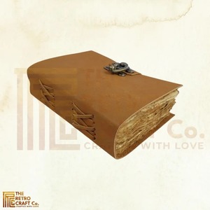 Fait à la main Vintage A5 Journal livre ombre Palette Style rétro personnalisé Journal fil couture spirale cuir Deckle bord - Product Image 2