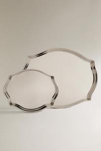 Premium serving tray for dining <b>Catering</b> tray <b>stainless</b> <b>steel</b> Reusable metal serving tray - Product Image 2