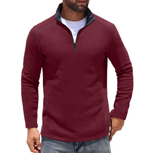 Sudadera de Manga Larga con Cierre de Cremallera de un Cuarto para Hombre, Ligera, Térmica, Estilo Duradero - Product Image 5