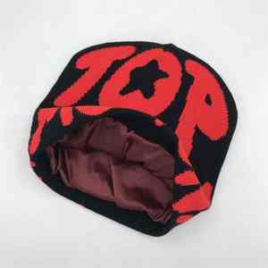 หมวกบีนนี่ถักแบบพิมพ์ลายพัฟสำหรับทุกเพศหมวกถักนิตติ้งปรับแต่งได้ - Product Image 6