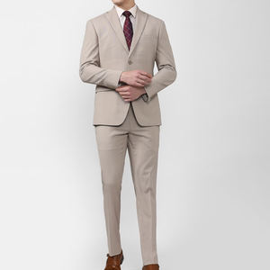 Moda nuevos hombres ocio Boutique negocios Color sólido transpirable boda traje abrigo pantalones chaleco 3 uds conjunto vestido Blazers chaqueta - Product Image 2