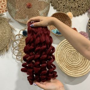 Extensions de trame de cheveux humains vietnamiens doublement étirées rebondissantes rouges de haute qualité cheveux alignés sur les cuticules droites naturelles - Product Image 2