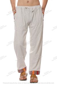 Conjunto de pijama de algodón 100% de diseño personalizado, ropa de dormir informal transpirable para hombre con bolsillo, pijamas informales con patrón tribal nepalí - Product Image 3