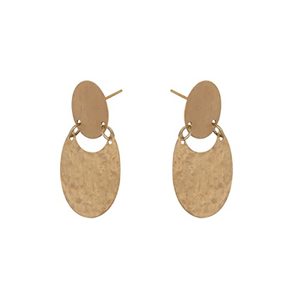 Good Looking Round Design Brass Daily Ware <b>Earrings</b> Use Classic Modern Handmade Indian Gold Brass Jewelry - Product Image 3