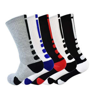 Men's Thickened Polyester Mid Tube <b>Grip</b> Soccer <b>Socks</b> Anti-Slip Sports Anti-Bacterial Quick Dry Breathable Features Custom Logo - Product Image 4