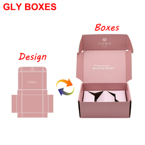 Pastel Màu tái chế thùng carton cho doanh nghiệp nhỏ Bộ quà tặng dễ thương vận chuyển hộp - Product Image 5