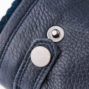 Guantes de Cuero para Hombre, Diseño Premium con Correa de Presión, Forro Polar, Uso Diario al Aire Libre, Guantes de Invierno Personalizados OEM - Product Image 6