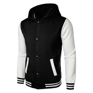 Chaquetas Varsity de Lana Personalizables para Hombre, Invierno 2024, Chaqueta Deportiva Lisa con Cuello Mao y Puños y Dobladillo Acanalados, Venta al por Mayor - Product Image 2