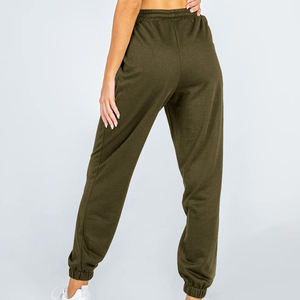 Meilleur prix nouveauté femmes de haute qualité décontracté jambe large pantalon de survêtement Pakistan fait mi-taille Fitness Yoga pantalon hiver - Product Image 3