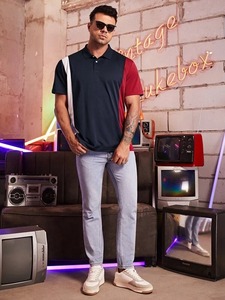 Polos para hombre Camiseta de algodón 100% Logotipo personalizado Tallas grandes Liso Impreso con etiqueta privada Polos - Product Image 4