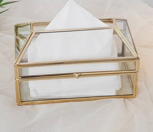 Boîte à mouchoirs Design moderne Boîte à mouchoirs créative Boîte à mouchoirs en verre transparente personnalisée à la mode - Product Image 4