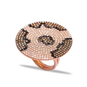 Forma redonda leopardo forma moderna anillo turco venta al por mayor hecha a mano de la joyería de la plata esterlina 925 - Product Image 1