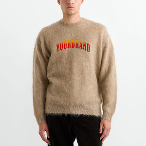 เสื้อสเวตเตอร์สำหรับผู้ชายเสื้อสเวตเตอร์ผ้าขนแกะแจ็คการ์ดแขนยาวแบบถักสำหรับฤดูหนาว - Product Image 1