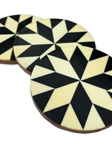 ชุดจานรองแก้วไม้สไตล์ทะเลทำด้วยมือถาดรองแก้วเครื่องดื่มตกแต่งทำจากเรซิ่นอีพ็อกซี่ที่ไม่ซ้ำใครสำหรับบ้านโต๊ะกาแฟหรือของขวัญ - Product Image 2