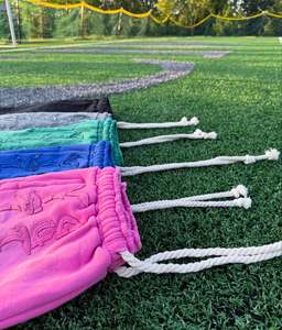 Personnalisé cordons hommes Vintage Sun Fade broderie Applique Patch sueur coton en détresse bord coupé hommes été lavage à l'acide Shorts - Product Image 3