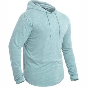 Venta al por mayor de los hombres 100% algodón sudaderas con capucha con mangas largas y bordado liso teñido con capucha para los hombres - Product Image 4