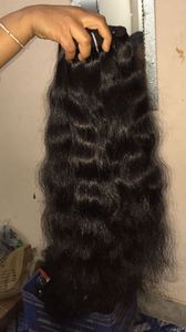 Tenemos extensiones de cabello humano indio 100% natural sin procesar, con todas las cutículas alineadas y cabello muy suave, sedoso y brillante. - Product Image 6