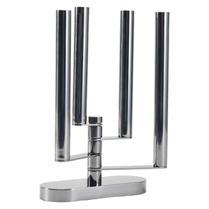 Bougeoir en métal de luxe pièce maîtresse de table décorative support en fer artisanal vintage décoration intérieure éclairage accent - Product Image 1