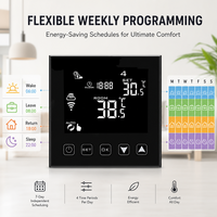 Termostato Eléctrico para Calefacción por Suelo Radiante HY603WE 16A, Control Remoto por Aplicación Tuya Smart, Bloqueo Infantil y Anticongelamiento, Suministro Directo de Fábrica
