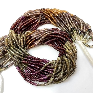 Tundru Naturel Grenat Facettes Rondelle Forme Perles En Gros Perles De Pierre pour La Fabrication De Bijoux - Product Image 4