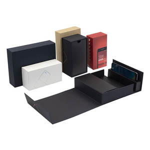 Paquete de papel negro de lujo personalizado Cajas de embalaje de teléfono móvil Embalaje de lujo personalizado Embalaje de teléfono móvil - Product Image 6