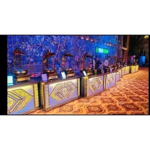 Mostrador de alimentos retroiluminado con estructura de acero inoxidable para bodas, banquetes, buffet, eventos de hoteles y funciones al aire libre - Product Image 6