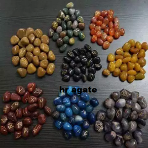 Ágata de turmalina negra, piedra natural de alta calidad, negra, pulida - Product Image 2