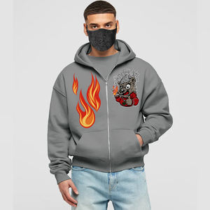 Sudadera con Capucha Personalizada con Logotipo, 100% Algodón, Estilo Urbano, Ecológica, Transpirable, con Estampado Vintage, Tejido de Felpa, Ropa de Invierno para Hombre - Product Image 5