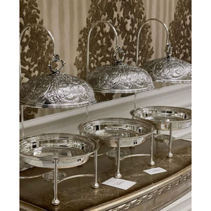 Plato de comida de diseño elegante para servir comida, olla calentada, calentador de Buffet, plato de metal para frotar para proveedores mayoristas - Product Image 4