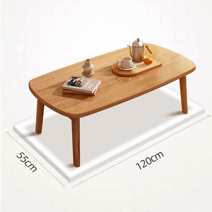 Mesa De Chá De Madeira Simples Moderna Do Estilo Nórdico Para A Mobília Home Da Sala De Estar Do Apartamento Pequeno Mini Tipo Mesa De Café - Product Image 2