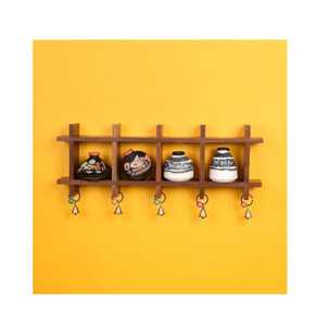 Estante de Pared de Madera de Alta Calidad, Venta Directa de Fábrica, Estantería Colgante, Separador de Ambientes, Tablero Metálico para Colgar en la Pared, por z f craft impex - Product Image 3