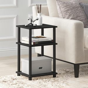 Hot Selling <b>Side</b> <b>Table</b>, New Arrival 2-Tier with Rustic Wood Metal Frame, Modern Living Room Furniture Available at CHEAP Prices - Product Image 1