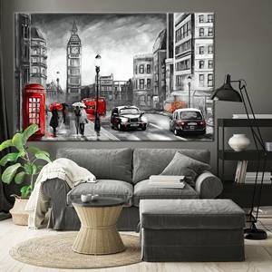 Elegante arte impreso en lienzo con paisaje urbano abstracto - Decoración moderna, 1P:Gallery Wrapped - Product Image 1