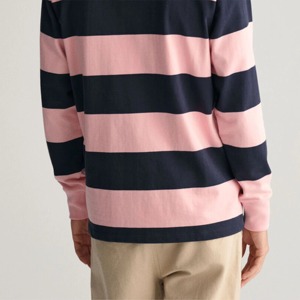 Polo de rugby rayé décontracté pour homme, doux, durable et parfait pour le quotidien, les tenues sportives et décontractées, maillot de rugby respirant - Product Image 6