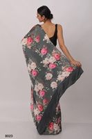 Vêtement élégant imprimé saree en soie d'été et d'hiver du Japon