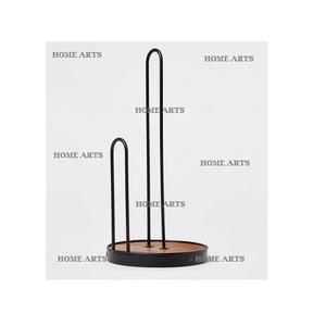 Porte-mouchoirs en fer et en bois fait à la main de qualité de luxe taille personnalisée ustensiles de cuisine porte-mouchoirs par Home Arts - Product Image 1