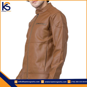 Chaqueta de cuero ligera para hombres Precio bajo Nueva chaqueta de cuero elegante hecha en Pakistán Precio bajo y MOQ bajo - Product Image 4