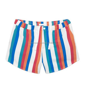 กางเกงขาสั้นผ้าคอร์ดูรอยพิมพ์โลโก้ตามสั่ง แห้งเร็ว ระบายอากาศดี เอวยางยืด เหมาะสำหรับกิจกรรมกลางแจ้ง ใส่สบายในฤดูร้อน ผลิตในประเทศปากีสถาน - Product Image 1