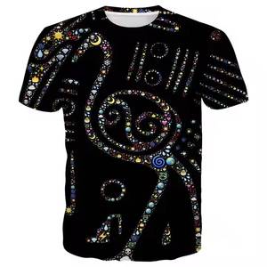 เสื้อยืดสตรีทประดับเพชรสำหรับผู้ชายเสื้อยืดพลอยเทียมแขนสั้นสำหรับฤดูร้อน - Product Image 3