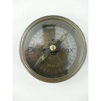Boussole en laiton avec logo personnalisé, artisanat en métal antique, articles nautiques, boussole ronde de luxe pour cadeaux de décoration intérieure