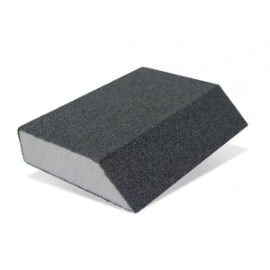 Spugna Abrasiva Angolata 60 Grit 120x90x25mm per Lucidatura Metallo, Legno e Carburo di Silicio - Product Image 1