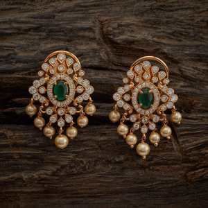 Pendientes de Moda con Forma de Flor de Circonio para Bodas, Modelo 173176 - Product Image 5