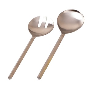 Ensemble de couverts en métal de dessus de table de restaurant d'hôtel poignée enduite de poudre blanche ensemble de couteau de service de table fourchette et d'épandeur de cuillère - Product Image 3