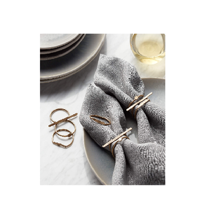 Porte-serviettes en métal Style anneaux de serviette en or Design de printemps et taille personnalisée prix bon marché et Offre Spéciale - Product Image 5