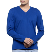 T-shirt à manches longues pour homme, col rond, coupe classique, jersey en coton, design graphique sur le devant, doux, confortable, respirant, pour tous les jours