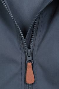 Veste softshell anthracite pour femmes de qualité supérieure personnalisée prix d'usine manches longues et coupe-vent vestes de course à pied pour l'extérieur - Product Image 5