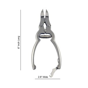 Cortador de uñas de acero alemán de 6 pulgadas para trabajo pesado profesional, mordazas curvas de alta calidad, bloqueo de resorte de barril para dedos - Product Image 2