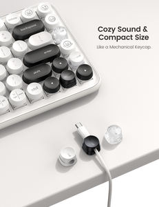 Lamicall STRK02 ชุด 6 ชิ้น ตัวจัดระเบียบสายเคเบิลแบบสปริงปรับได้ คลิปหนีบ<span class=keywords><strong>สาย</strong></span>ไฟแบบเรียบ ติดตั้งด้วยกาวในตัว สำหรับจัดระเบียบ<span class=keywords><strong>สาย</strong></span>ชาร์จคอมพิวเตอร์บนโต๊ะ - Product Image 4