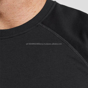 Sudadera ajustada personalizada para hombre con manga raglán cuello redondo dobladillo acanalado puños estampado poliéster algodón para la temporada de otoño - Product Image 3